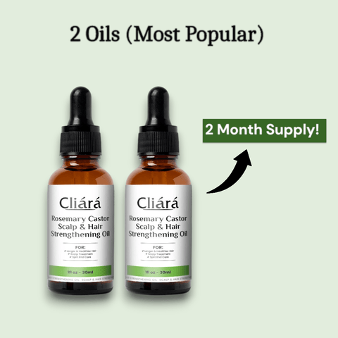 Rosemary Castor Scalp & Hair Strengthening Oil - Cliara Essential Oils